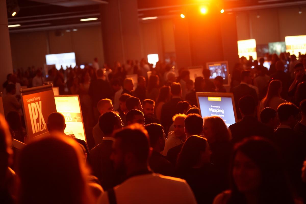 Asistentes en una expo de negocios hispanos
